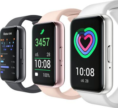 Смарт-часы Samsung Galaxy Fit 3 SM-R390,  1.6",  графитовый/графитовый [sm-r390nzaacis]