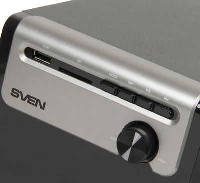 Колонки Sven MS-110,  2.1,  черный [sv-014056]