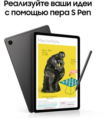 10.4" Планшет Samsung Galaxy Tab S6 Lite SM-P620 4/128 GB 1280 Wi-Fi, 2000 x 1200, Android 14, со стилусом, серый [sm-p620nzaecau]
