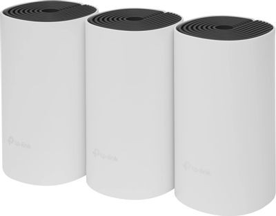 Бесшовный Mesh роутер TP-LINK Deco E4,  AC1200,  белый,  3 шт. в комплекте [deco e4(3-pack)]