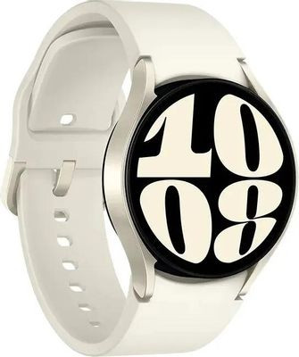 Смарт-часы Samsung Galaxy Watch 6 40мм,  1.3",  белый/золото белое [sm-r930nzeacis]