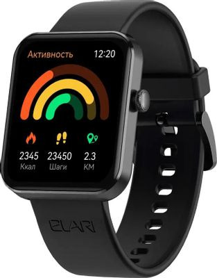 Смарт-часы ELARI Watch LITE,  1.83",  черный/черный [kp-n1-black]