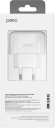 Сетевое зарядное устройство PERO TC10,  USB-A + Type-C,  USB-C,  20Вт,  3.1A,  белый [тс10ccwh]