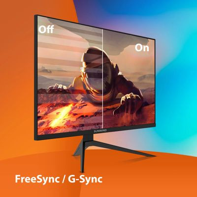 27" Монитор SunWind SUN-M27BG130,  2560x1440,  IPS,  180Гц,  2хHDMI,  2хDP,  черный