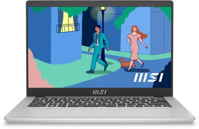 Ноутбук MSI Modern 14 C12MO-1086XRU 14", IPS, Intel Core i3 1215U 1.2ГГц, 6-ядерный, 16ГБ DDR4, 512ГБ SSD,  Intel UHD Graphics, Free DOS, серебристый [9s7-14j111-1086]