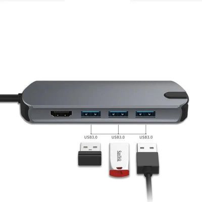 Хаб (разветвитель) PALMEXX PX/HUB-076, серый