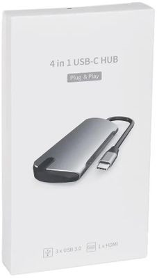 Хаб (разветвитель) PALMEXX PX/HUB-076, серый