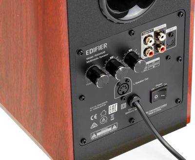 Колонки Bluetooth Edifier R2000DB,  2.0,  темное дерево [r2000db wood]