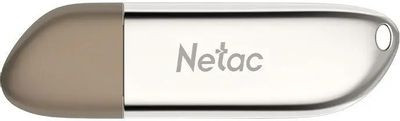 Флешка USB NETAC U352 128ГБ, USB3.0, серебристый [nt03u352n-128g-30pn]
