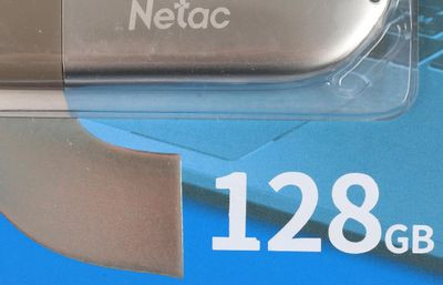 Флешка USB NETAC U352 128ГБ, USB3.0, серебристый [nt03u352n-128g-30pn]