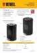 Тепловентилятор керамический DTFC-1200S, вращение, 3 реж., вент., нагрев 600/1200 Вт // Denzel