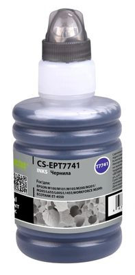 Чернила Cactus CS-EPT7741 774, для Epson, 140мл, черный пигментный Чернила Cactus CS-EPT7741 774, для Epson, 140мл, черный пигментный
