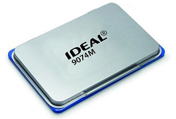 Штемпельная подушка IDEAL by Trodat, настольная, металлическая, 90х160 мм, синяя