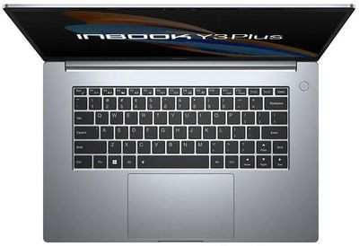 Ноутбук INFINIX Inbook Y3 PLUS YL51A5 15.6", IPS, AMD Ryzen 7 5700U 1.8ГГц, 8-ядерный, 16ГБ LPDDR4x, 512ГБ SSD,  AMD Radeon, Free DOS, серый [71008302601]