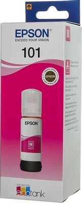 Чернила Epson 101 C13T03V34A, для Epson, 70мл, пурпурный Чернила Epson 101 C13T03V34A, для Epson, 70мл, пурпурный