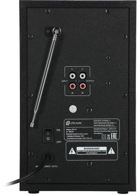 Колонки Bluetooth Oklick OK-441,  2.1,  черный [1086334]