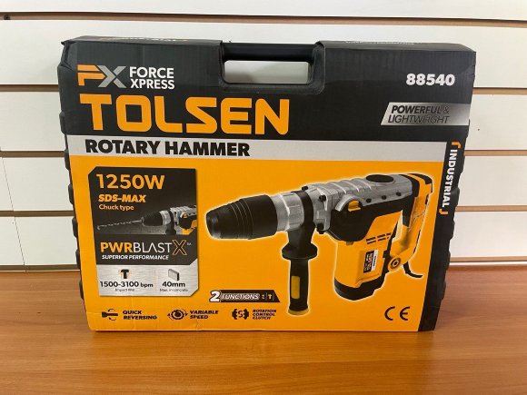 Перфоратор профессиональный Tolsen 1250 Вт