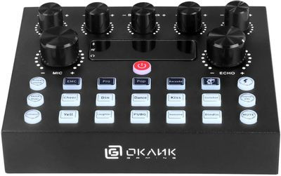 Микрофон Oklick SM-600G,  черный [1796784]