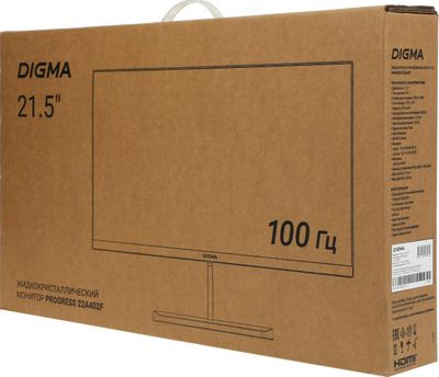 21.5" Монитор Digma Progress 22A402F,  1920x1080,  VA,  100Гц,  1хHDMI,  1хDP,  черный [dm22vb02]