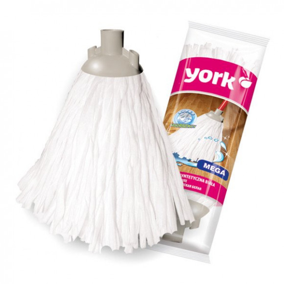 МОП веревочный резьбовой York MEGA Bianco, 140 г, микрофибра