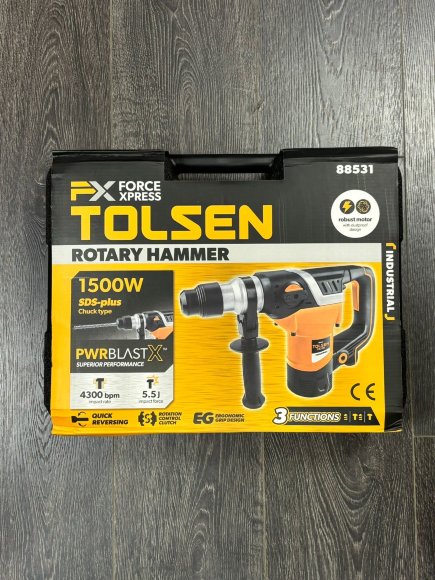 Перфоратор промышленный TOLSEN 1500 Вт