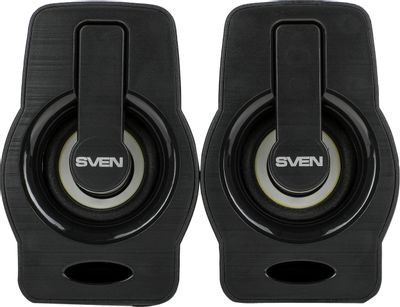 Колонки Sven 255,  2.0,  черный [sv-020149]