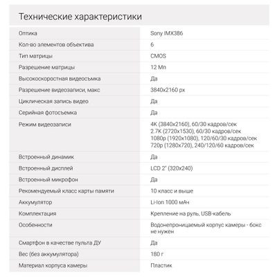 Экшн-камера Digma DiCam 790 4K,  WiFi,  черный [dc790]