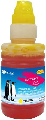 Чернила G&G GG-T6644Y, для Epson, 100мл, желтый