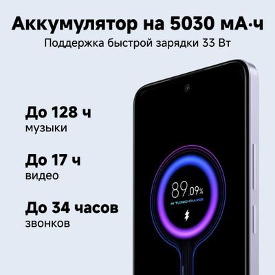 Смартфон Xiaomi Poco M6 6/128Gb, черный Смартфон Xiaomi Poco M6 6/128Gb, черный