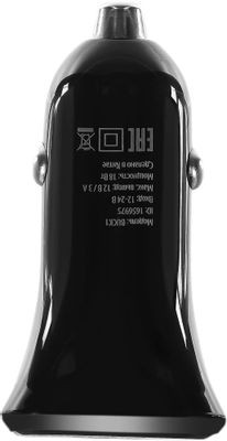 Автомобильное зарядное устройство Buro BUCK1,  USB-C,  18Вт,  3A,  черный [buck18p010bk]