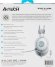 Гарнитура A4TECH Fstyler FH300U,  для компьютера, мониторные,  проводные, белый  [fh300u white]