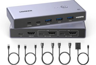 Хаб (разветвитель) UGREEN CM692, серый [25961]
