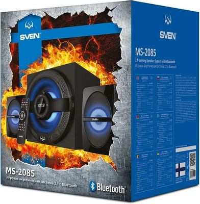 Колонки Bluetooth Sven MS-2085,  2.1,  черный [sv-020101]