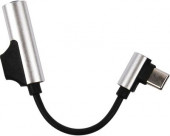 Переходник аудио  Barn&Hollis,  USB Type-C (m)  -  Jack 3.5 (m) ,  0.1м, серый [ут000024935]