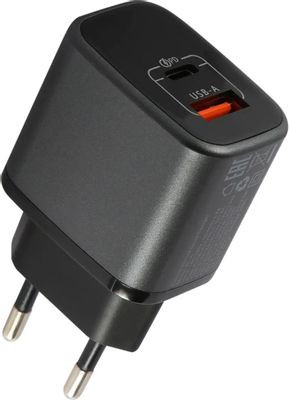 Сетевое зарядное устройство Redline XC-4,  USB + USB type-C,  33Вт,  3A,  черный [ут000038329]
