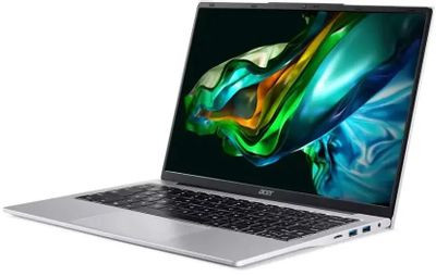 Ноутбук Acer Aspire AL14-31P-36EN 14", IPS, Intel Core i3 N300 0.1ГГц, 8-ядерный, 8ГБ DDR5, 512ГБ SSD,  Intel UHD Graphics, без операционной системы, серебристый [nx.ks9er.001]