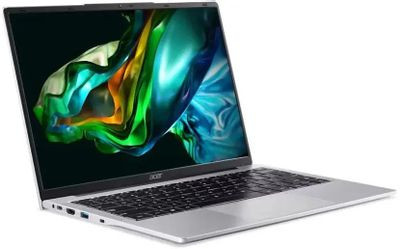 Ноутбук Acer Aspire AL14-31P-36EN 14", IPS, Intel Core i3 N300 0.1ГГц, 8-ядерный, 8ГБ DDR5, 512ГБ SSD,  Intel UHD Graphics, без операционной системы, серебристый [nx.ks9er.001]