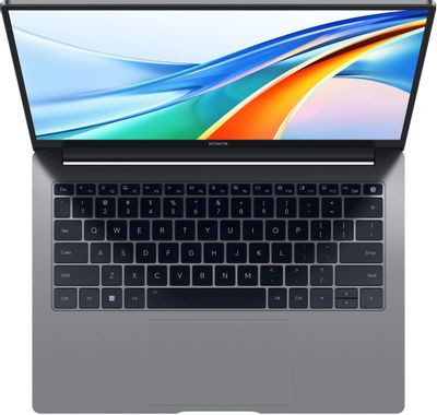 Ноутбук Honor MagicBook X14 2024 FRI-H56 14", 2024, IPS, AMD Ryzen 5 7640HS 4.3ГГц, 6-ядерный, 16ГБ LPDDR5x, 512ГБ SSD,  AMD Radeon  760M, без операционной системы, серый [5301akau]