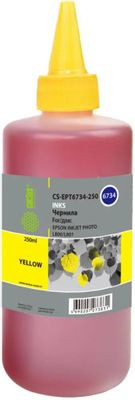 Чернила Cactus CS-EPT6734-250 T6734, для Epson, 250мл, желтый Чернила Cactus CS-EPT6734-250 T6734, для Epson, 250мл, желтый