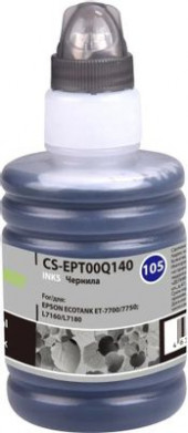 Чернила Cactus CS-EPT00Q140 105BK, для Epson, 140мл, черный пигментный