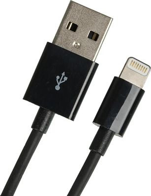 Автомобильное зарядное устройство Deppa GA-3003W,  2xUSB,  8-pin Lightning (Apple),  12Вт,  2.4A,  черный [11285]