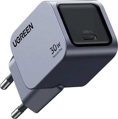 Сетевое зарядное устройство UGREEN X703,  USB type-C,  30Вт,  3A,  серый