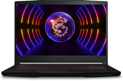 Ноутбук игровой MSI GF63 Thin 12VE-1038XRU 15.6", IPS, Intel Core i5 12450H 2ГГц, 8-ядерный, 16ГБ DDR4, 1ТБ SSD,  NVIDIA GeForce  RTX 4050 для ноутбуков - 6 ГБ, Free DOS, черный [9s7-16r821-1038]
