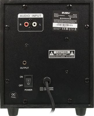 Колонки Sven MS-107,  2.1,  черный [sv-014810]
