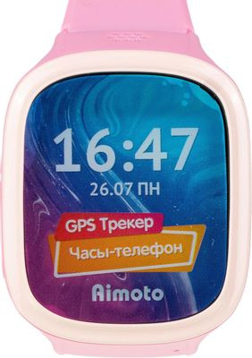 Смарт-часы Кнопка Жизни Aimoto Start 2,  1.44",  розовый/розовый [9900201]