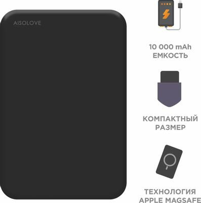 Внешний аккумулятор (Power Bank) SOLOVE W12,  5000мAч,  черный [w12 black rus]