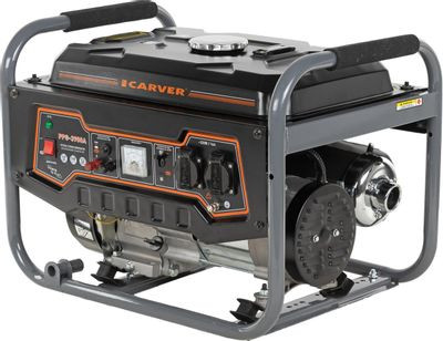 Бензиновый генератор CARVER PPG-3900А, 220/12 В, 3.2кВт [01.020.00012]