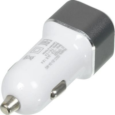 Автомобильное зарядное устройство Digma DGCC-2U-3A-WG,  2xUSB,  15Вт,  2.1A,  белый