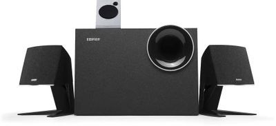 Колонки Bluetooth Edifier M203BT,  2.1,  черный/ черный