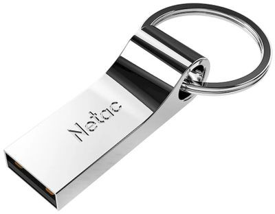 Флешка USB NETAC U275 64ГБ, USB2.0, серебристый [nt03u275n-064g-20sl]